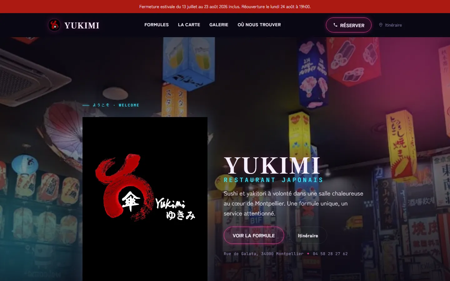 Aperçu du site Yukimi